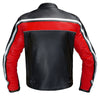 LEGACY RED MOTORCYCLE RACING LEATHER JACKET  back photo