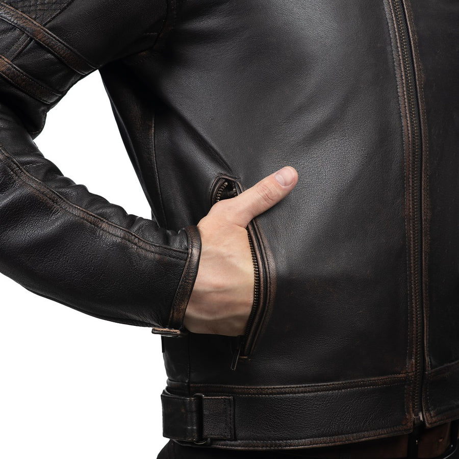 COLORADO RETRO MOTORCYCLE LEATHER JACKET